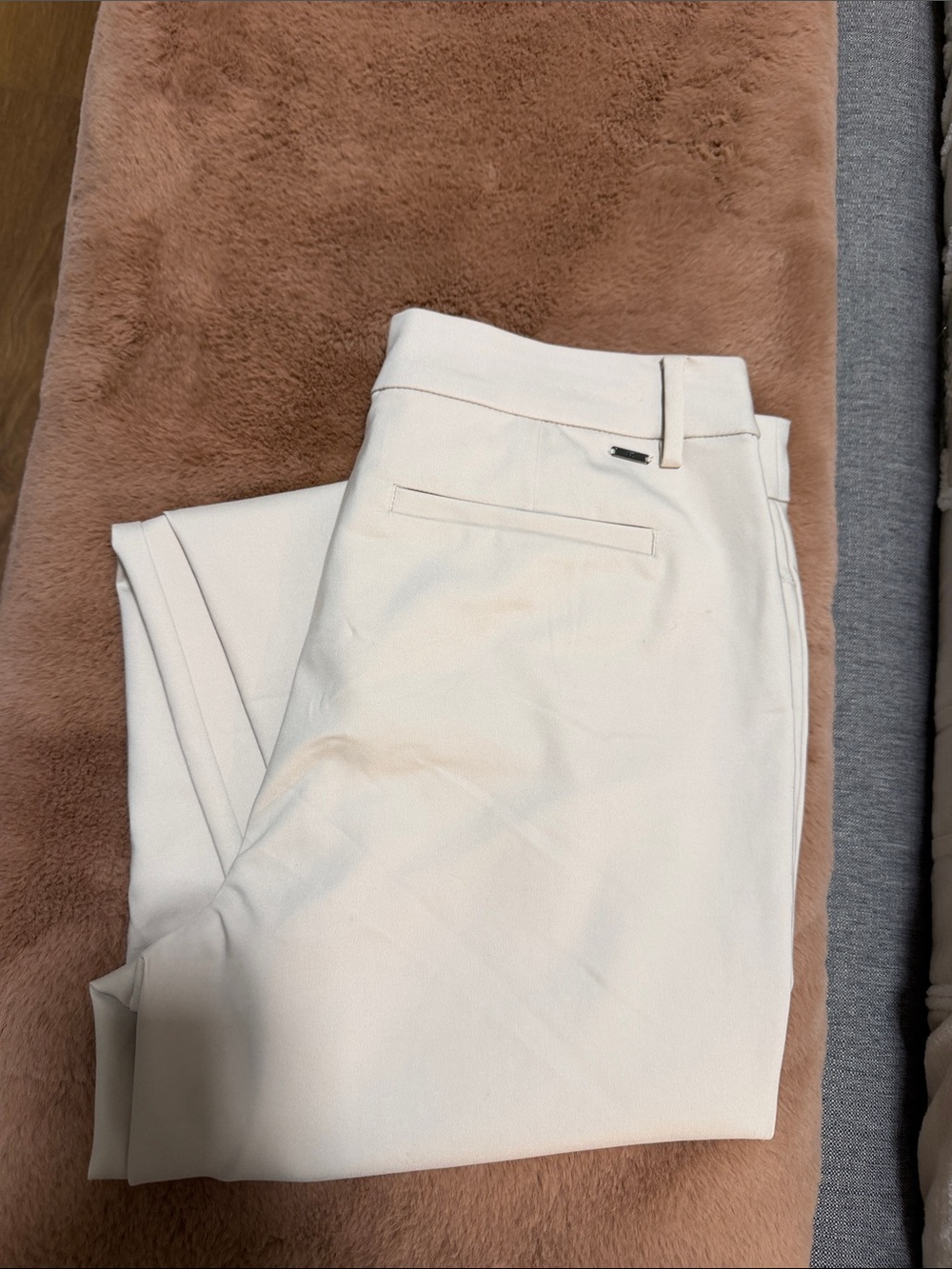 Men's Cream Dress Pants